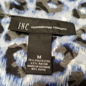 INC International Concepts Dresses - INC International Concepts Blue Leopard Mini Dress INC International Concepts Dresses - INC International Concepts Blue Leopard Mini Dress